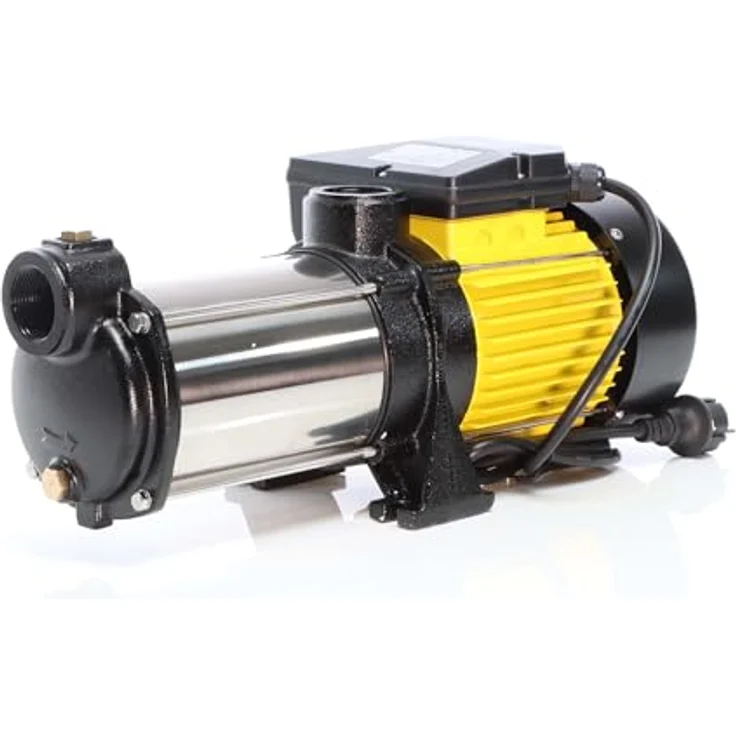 XPOtool Mehrstufige Kreiselpumpe 10200l/h 1650W Förderhöhe 65m, Ansaughöhe 8m, 2850U/min, Wasserpumpe für Hauswasserwerke, Haus und Garten – Bild 2