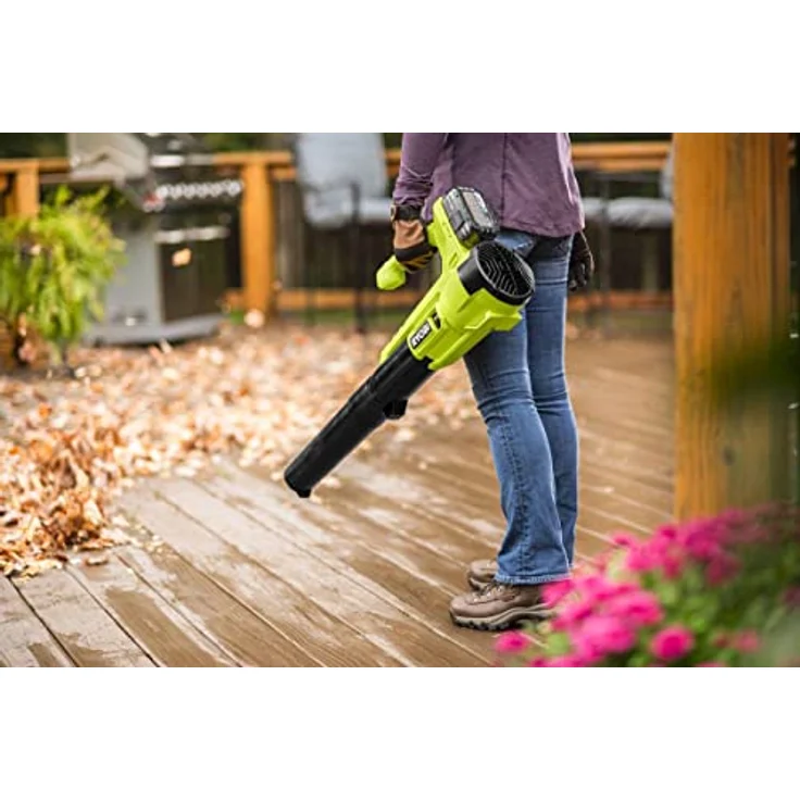 Ryobi Akku-Laubgebläse RY18BLA-140 Laubbläser, Gartengebläse mit leichtem Design, 18V inkl. 4Ah Akku - Preisvergleich – Bild 3