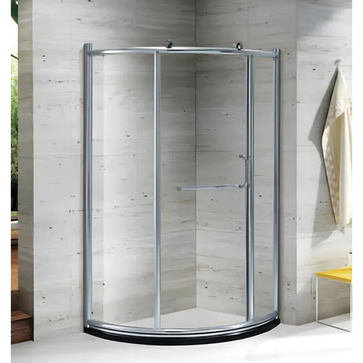 AEA Eckdusche 90x90 cm, Duschkabine mit bruchsicherem Glas und stabilem Aluminiumrahmen