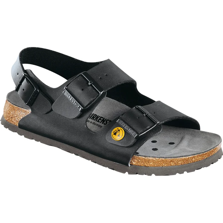 Birkenstock Milano BF ESD Unisex Sandale schwarz 41 EU – Bild 1