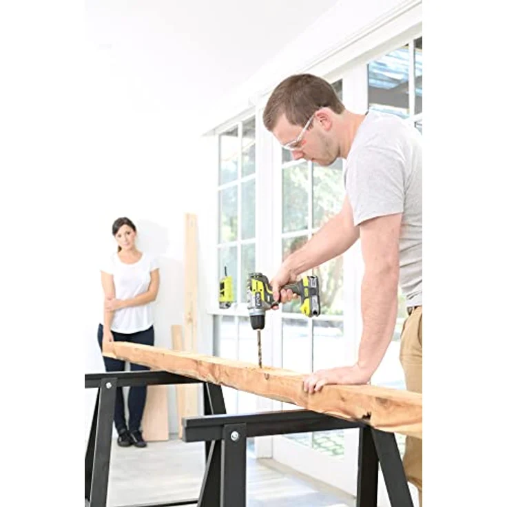 Ryobi R18DDBL-0 Akku-Bohrschrauber 60 Nm 18 V ONE+ Rechts-/Linkslauf, LED-Licht, Drehzahlvorwahl, Softgriff ohne Akku ohne Ladegerät 1.600 U/min 13 mm Schnellspannbohrfutter – Bild 9