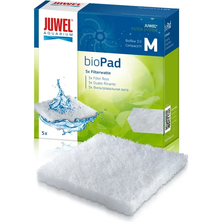 Juwel bioPad - Filterwatte 6x M - Compact - Bioflow 3.0 (Sparset)