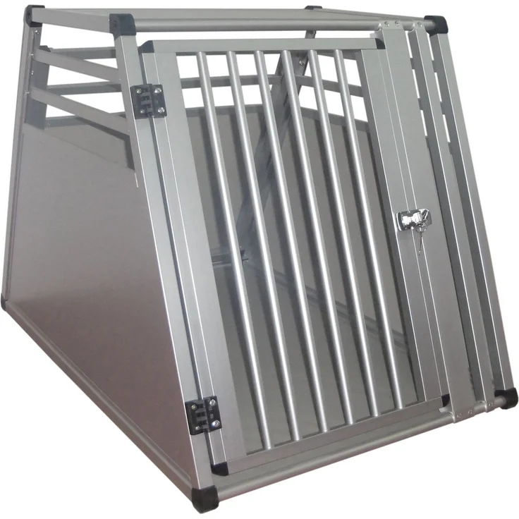 TrendLine Hundetransportbox Alu, für Hunde, Maße: 82 x 65 x 66 cm – Bild 1