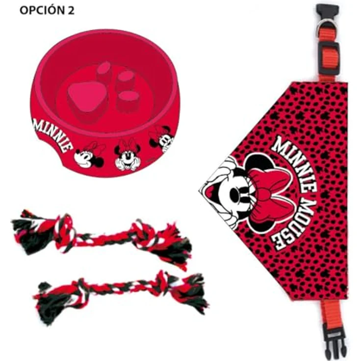Disney Minnie Mouse Futternapf Hunde-Willkommensset – 5-teilig, Rosa – Bild 2