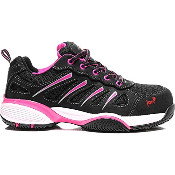 Jori jo_FIT Lady Low S1P Sicherheitsschuh, Nubukleder/Mesh, atmungsaktives Futter, gepolsterte Lasche, Gummi/EVA Sohle, EN ISO 20345 S1P SRC – Bild 2