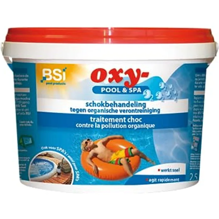 BSi schwimmbadreiniger Oxy-pool & spa 2,5 kg blau