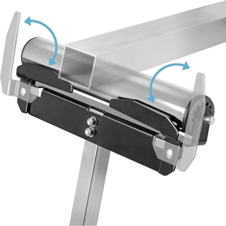 STAHLWERK Rollenbock RB-110 ST, stufenlos höhenverstellbar von 720 bis 1.100 mm, 60 kg Tragkraft, klappbar, 1 Stück – Bild 6