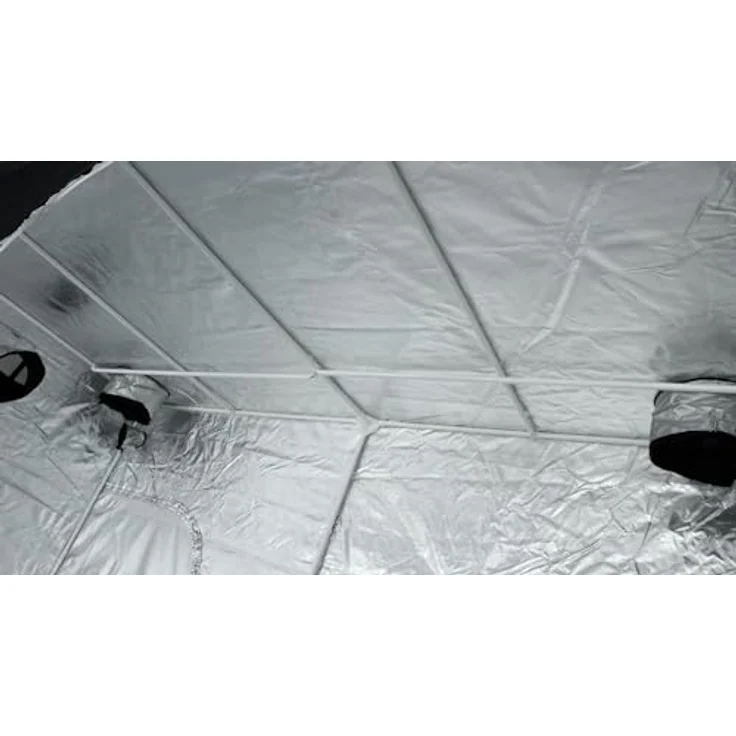 Hongyi Growbox 300x150x200 cm, Indoor Anzucht Growzelt Pflanzenzelt Schwarz mit hochreflektierender Aluminiumfolie – Bild 6