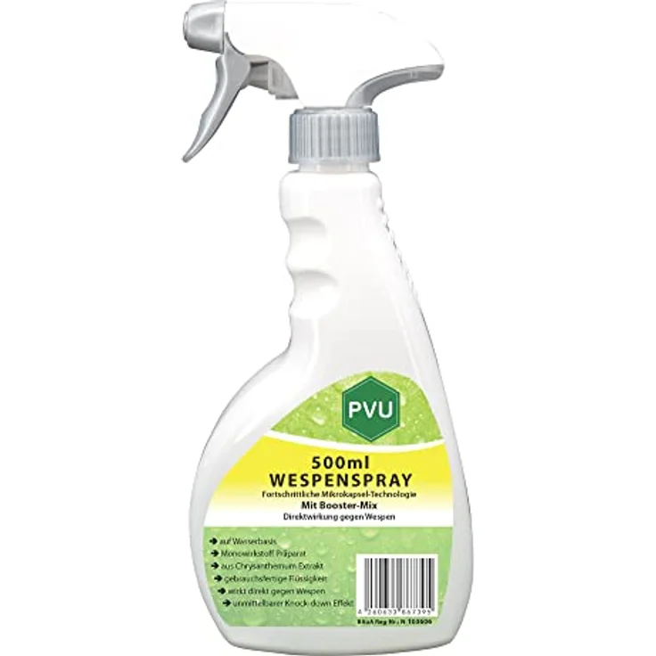 PVU Wespenspray 5 Liter + 500ml | Hochwirksames Wespengift aus reinem Chrysanthemum Extrakt, formuliert in Deutschland – Bild 4