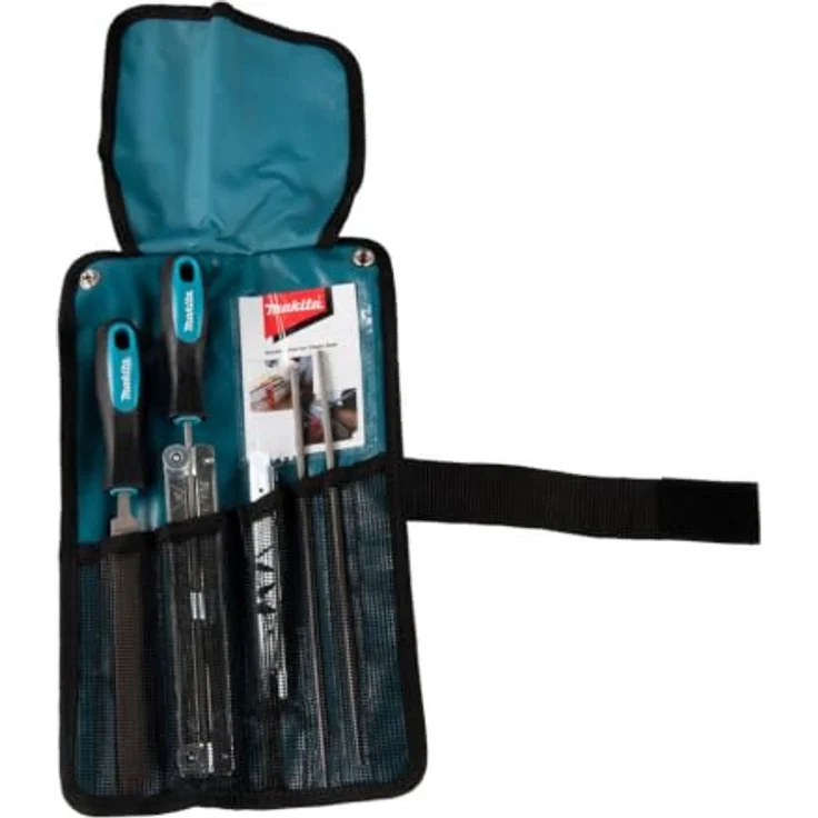 Makita KETTENSCHÄRFER-SET 4,5 mm, Feilen-Set mit 2 runden Feilen, Halter, Griffen und Tiefenbegrenzer – Bild 1