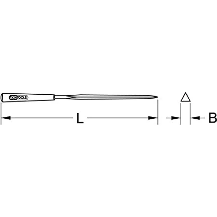 KS Tools 140.3054 Dreikant-Nadelfeile, 3mm – Bild 3