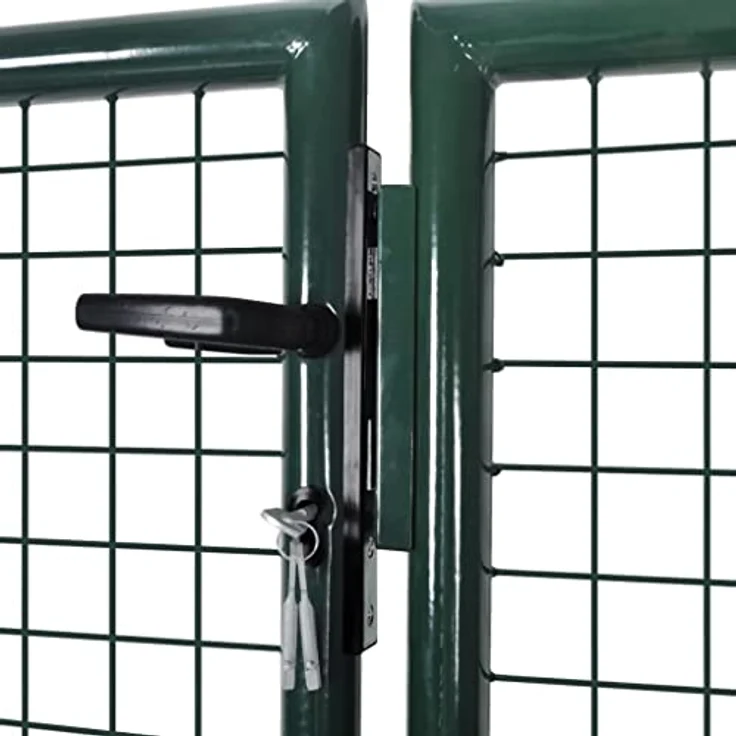 vidalXL Maschendrahtzaun Drahtzaun 289 x 75 cm 306 x 125 cm grün – Bild 3