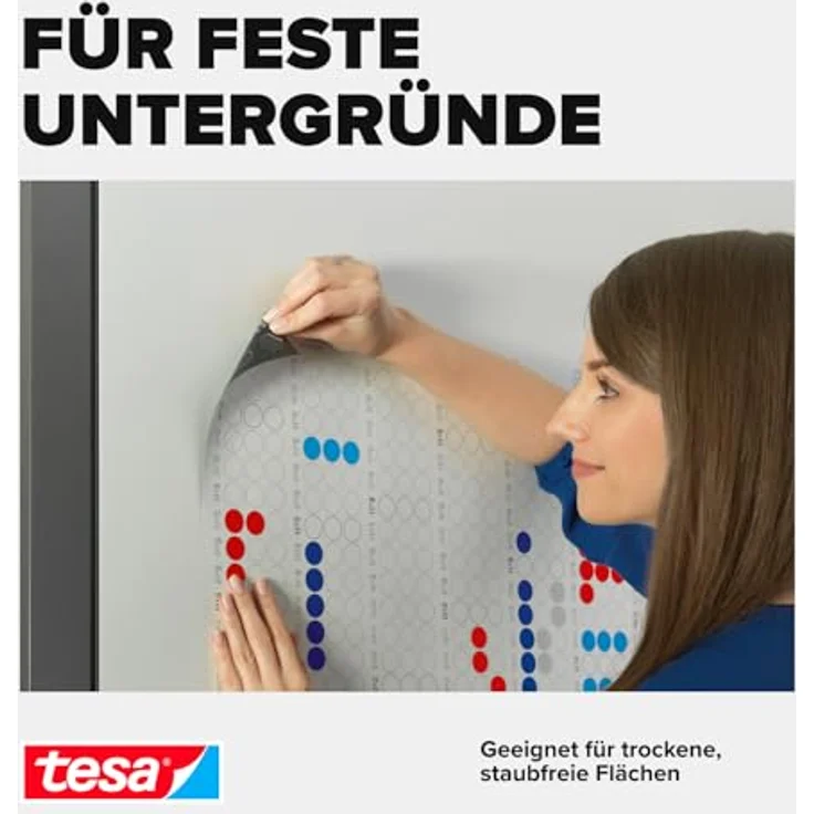 tesa Tack doppelseitige Klebepads XL, transparent, 36 Pads – Bild 5