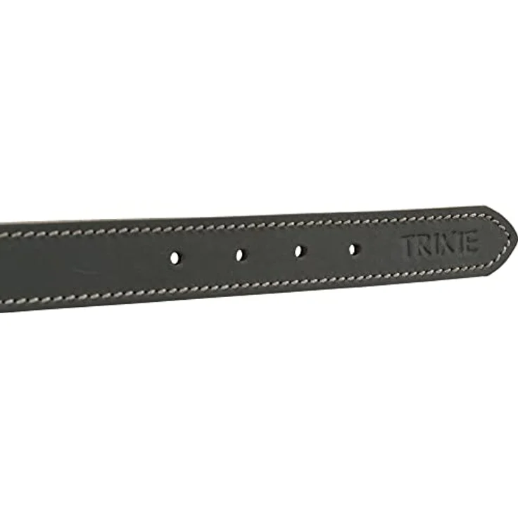 TRIXIE Rustic Fettleder-Halsband, M–L: 42–48 Cm/25 Mm, Grau - 19049 – Bild 3