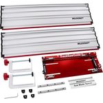 Milescraft 1409 Track Saw Guide – Führungsschiene 18,4 cm Kreissägen, 127 cm Schnittbereich, kabelgebundene und kabellose Sägen