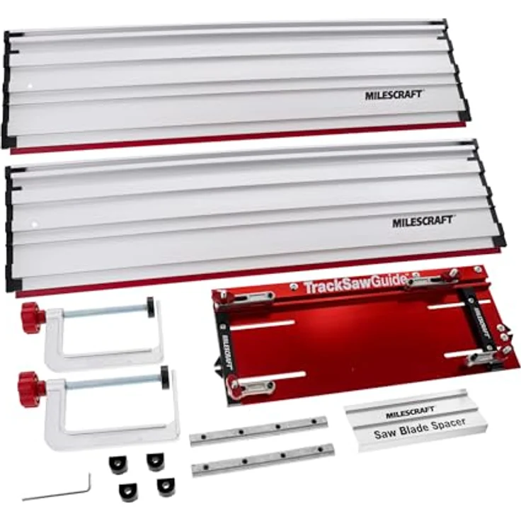 Milescraft 1409 Track Saw Guide – Führungsschiene 18,4 cm Kreissägen, 127 cm Schnittbereich, kabelgebundene und kabellose Sägen – Bild 1
