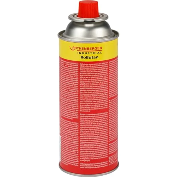 ROTHENBERGER Industrial Gaskartusche RoButan 220 g, Bajonett-Verschluss MSF-1A, Ventilkartusche für Camping und Unkrautvernichter, 12 Stück – Bild 3