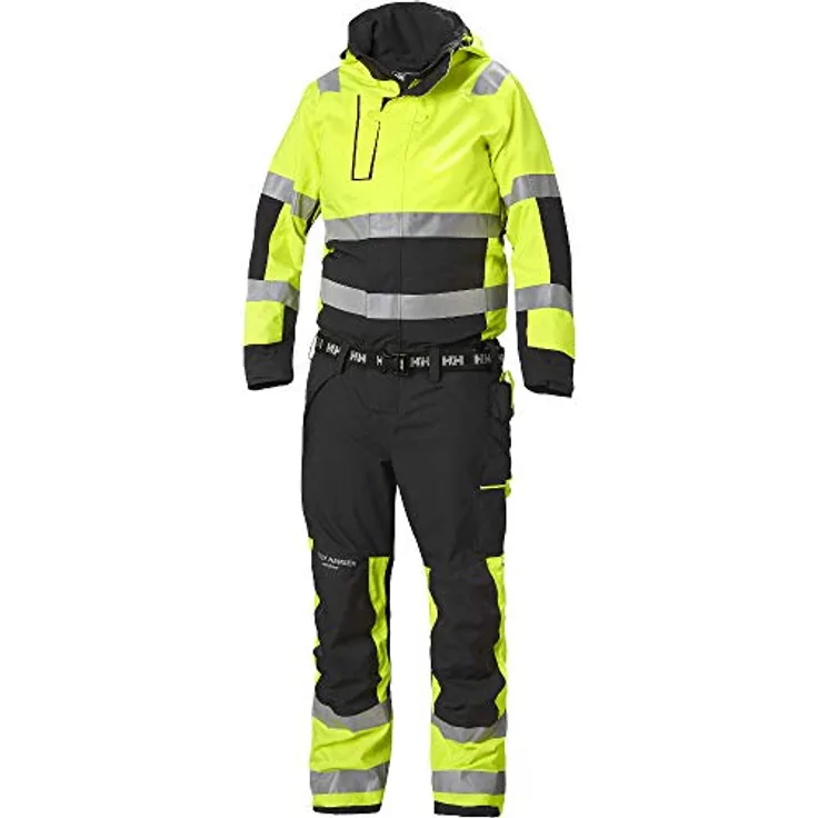 Helly Hansen Workwear ALNA 2.0 SHELL SUIT, Arbeitsjacke mit EN ISO 20471:2013, wasserdicht, verstaubare Kapuze, Größe 58