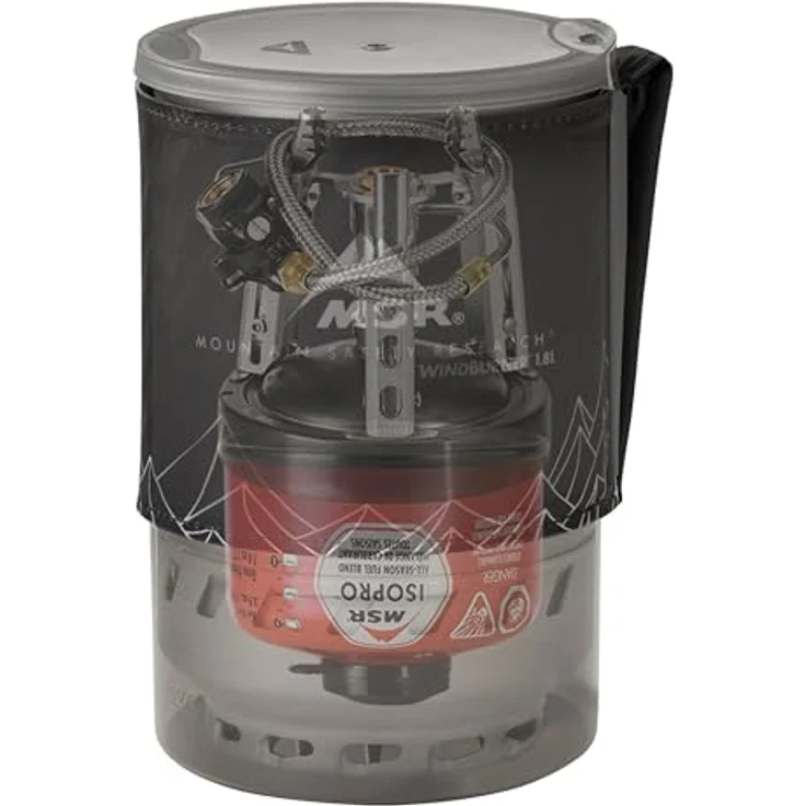 Msr WindBurner Duo, Gaskocher mit Strahlungsbrennertechnologie, 1,8-Liter-Topf für zwei Personen, winddicht und modular – Bild 4