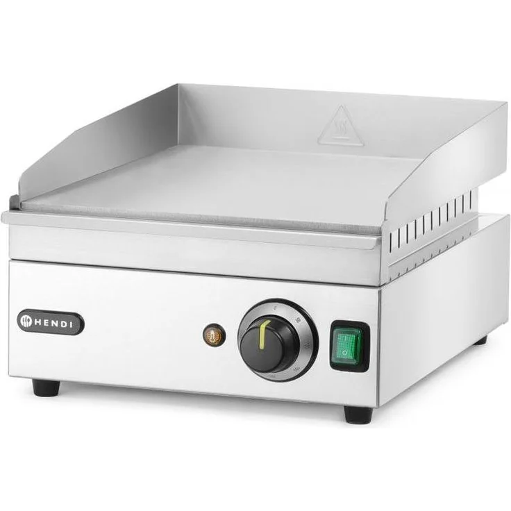 Hendi Elektrogrill Kitchen Line, Grillplatte 2 kW mit Edelstahlgehäuse und temperaturstufenlos bis 300 °C – Bild 1