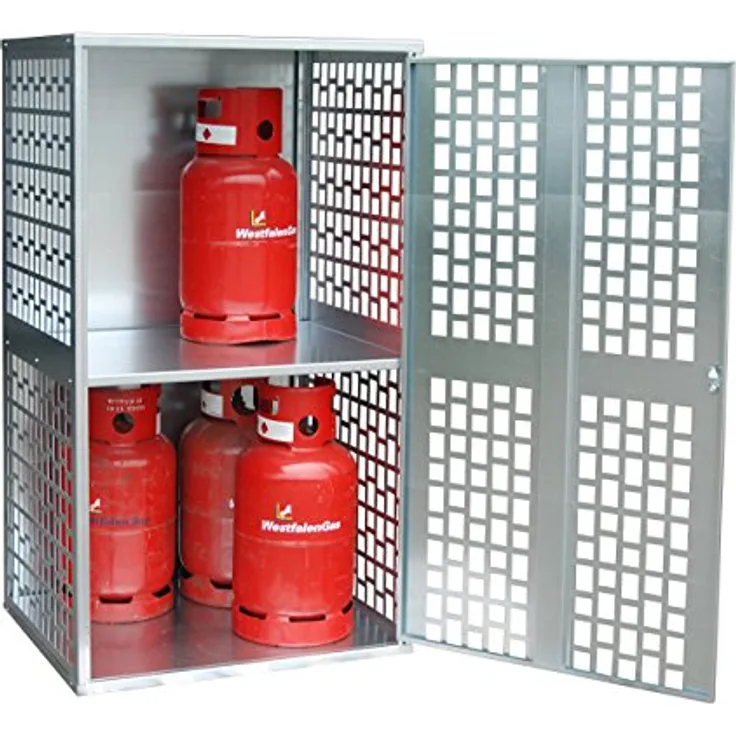 Bauer Gasflaschen Depot GFD-L 1, verzinkt, für umweltfreundliche Gasflaschenlagerung