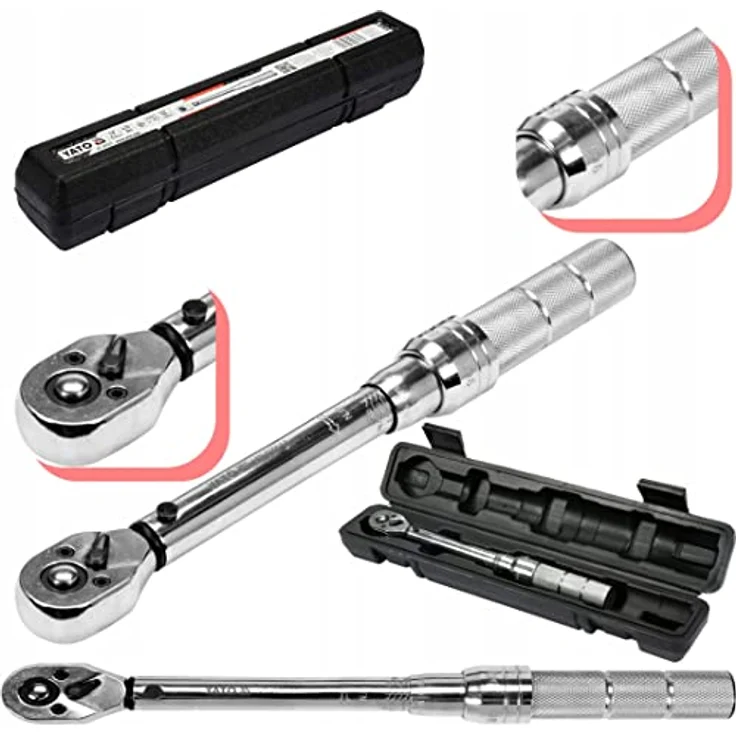 Yato YT-07511, Drehmomentschlüssel 1/4" mit Einstellbereich 2,5-20Nm, robust und kompakt – Bild 1