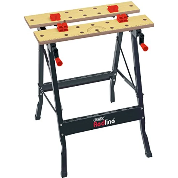 Draper Tools Ausklappbare Werkbank Schwarz 68027 – Bild 2