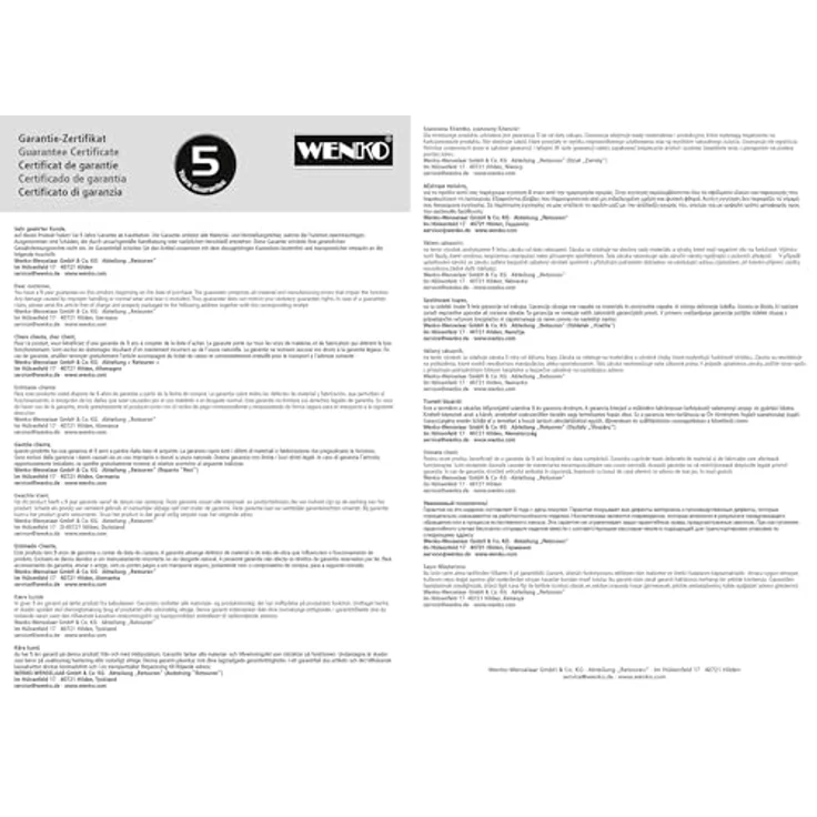 WENKO Softwater Duschkopf, Handbrause mit 3 Strahlarten, Ø 12 cm, mikrofeine Düsen für sanftes Wasser, spritzarm und leise – Bild 7