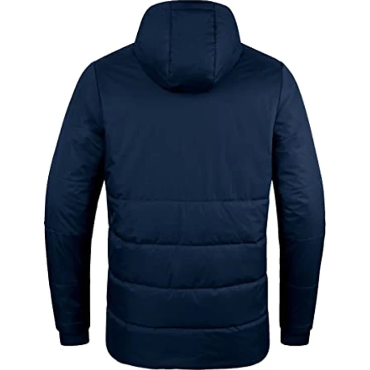 Jako Team Trainerjacke Erwachsene, Coachjacke mit Kapuze und wasserabweisendem Obermaterial, schwarz – Bild 3