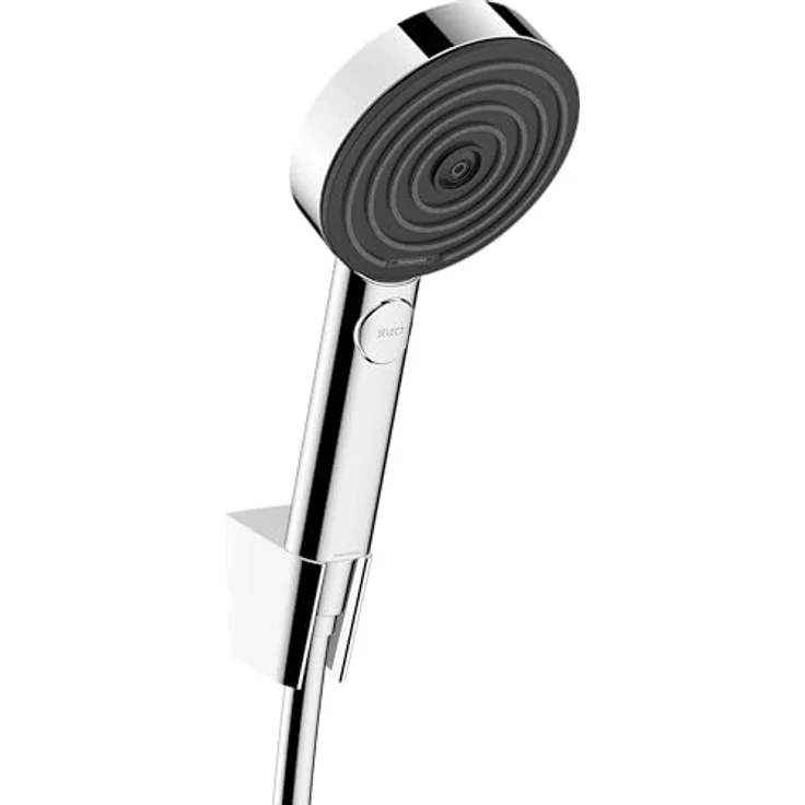 hansgrohe Pulsify Select S Duschset 105, Handbrause mit 3 Strahlarten, EcoSmart Technologie, Chromoberfläche, 6.9 l/min – Bild 1