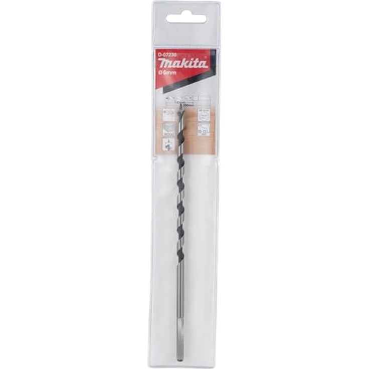Makita Schlangenbohrer 6x200 mm, Betonbohrer für präzise Bohrungen – Bild 2