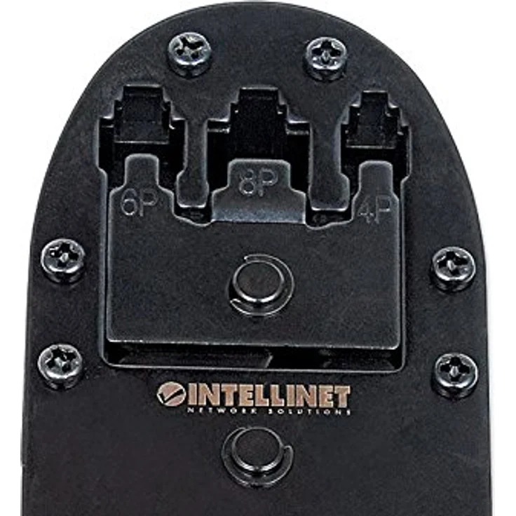 Intellinet Crimpzange Universal Crimpwerkzeug - Zum Kabelschneiden, Abisolieren von Drähten sowie Crimpen von isolierten und unisolierten Kabelschuhen und Steckverbindern. – Bild 4