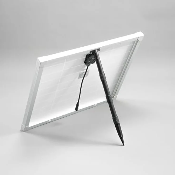 esotec Teichpumpe Wasserspiel Solar-Springbrunnen Kit 100/3400 PRO, Komplett-Set mit 2 Solarmodulen, max. Förderhöhe 3 m, 3400 l/h Förderleistung – Bild 4