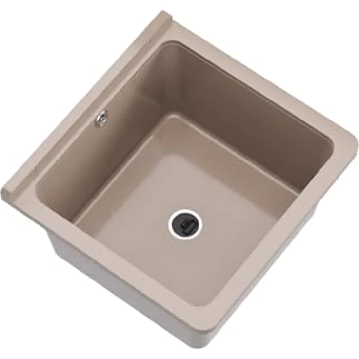 QLS Küchenspüle RIVA, Kunststoff-Spülbecken, 40x38 cm Ausgussbecken - Ideal für Garten, Garage und Werkstatt – Bild 10