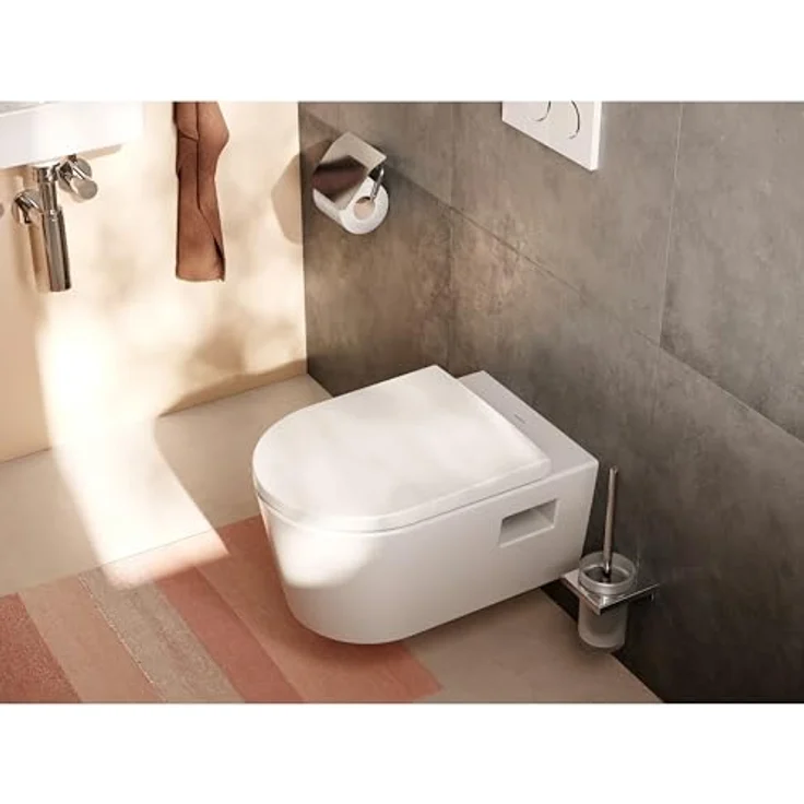 hansgrohe EluPura S, Wand-WC mit integrierter Toilette und Bidet, weiße Keramik, HygieneEffect, 4,5 Liter Spülwasserbedarf – Bild 7