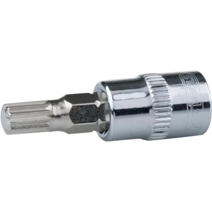 KS Tools Bohrer- und Bitset 1/4" CHROMEplus, XZN Innenvierkantantrieb, M8, hochglanz verchromt – Bild 1