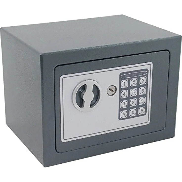 MS-Point Elektronischer Minisafe Wandtresor, 230mm, grau, ideal für Wertsachen wie Schmuck und Dokumente – Bild 2