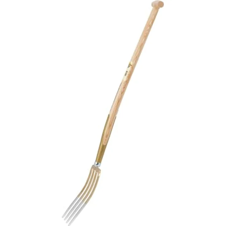 SHW 54370 Spatengabel, 4 Lanzenzinken aus geschmiedetem Stahl, Eschenstiel mit T-Griff, Stiellänge 85 cm, Made in Germany – Bild 4