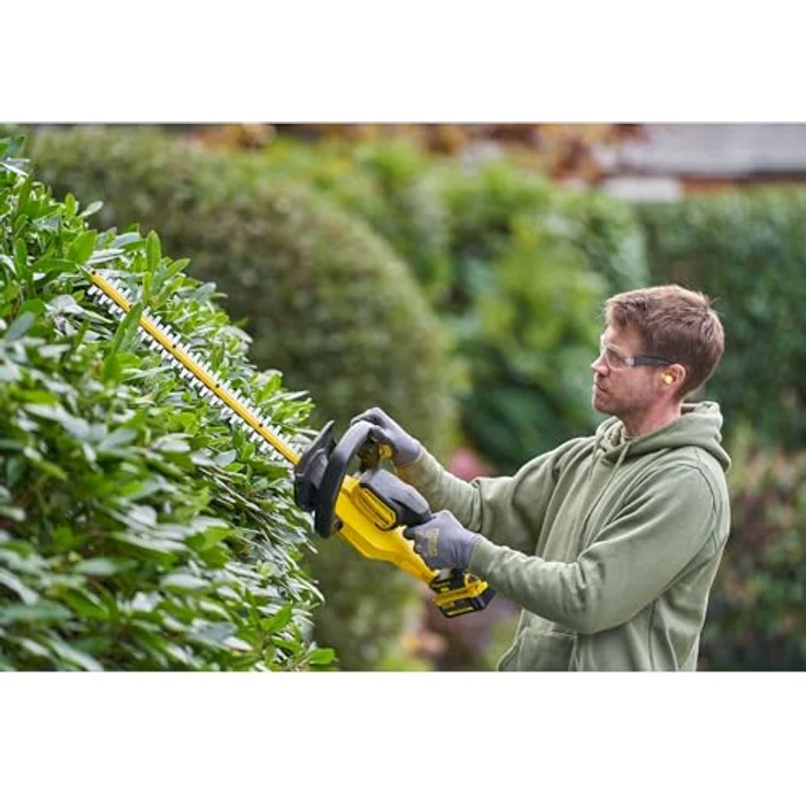 STANLEY FATMAX 18V V20 Akku-Heckenschere SFMCHT655M1-QW, 55 cm Schwertlänge, 19 mm Schnittstärke, mit Bügelhandgriff und Messer-Schnellstopp, inkl. 4.0Ah Akku & Ladegerät – Bild 4