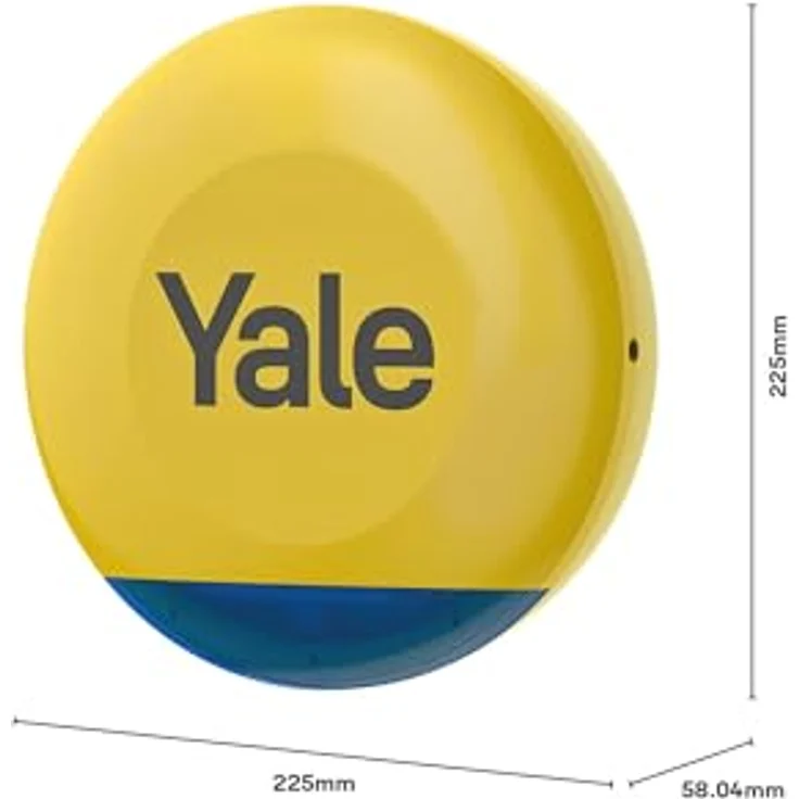 Yale Außensirene Gelb, bis zu 100 dB einstellbare Sirene mit Blinkenden LED-Leuchten, Echtzeit-Benachrichtigung und 1 km Reichweite, kompatibel mit Yale Smart Alarm – Bild 3