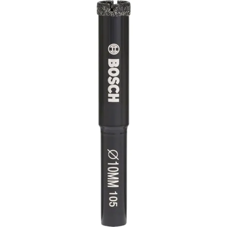 BOSCH Diamanttrockenbohrer Diamond for Hard Ceramics, Ø 10 mm, 10 x 35 mm für harte Fliesen und Stein