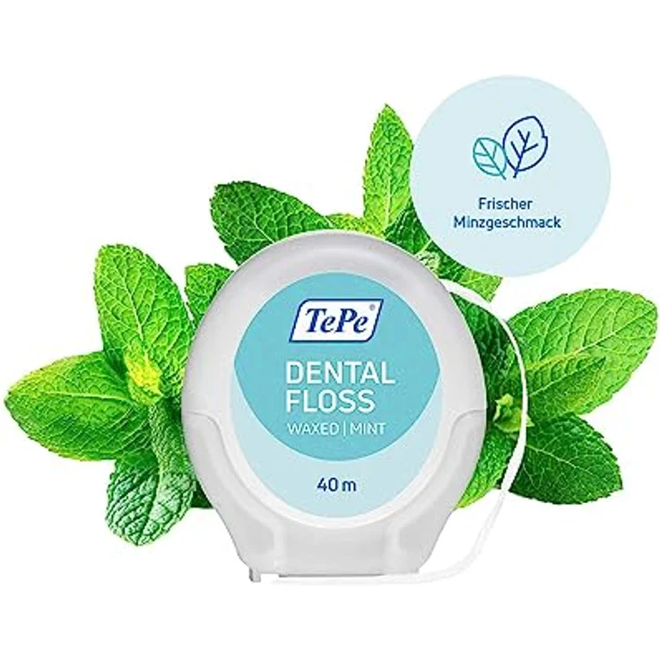 TePe Dental Floss, PFAS-freie Zahnseide mit pflanzlichem Wachs und Avocadoöl, weich und effizient für enge Zahnzwischenräume, 40 m – Bild 4