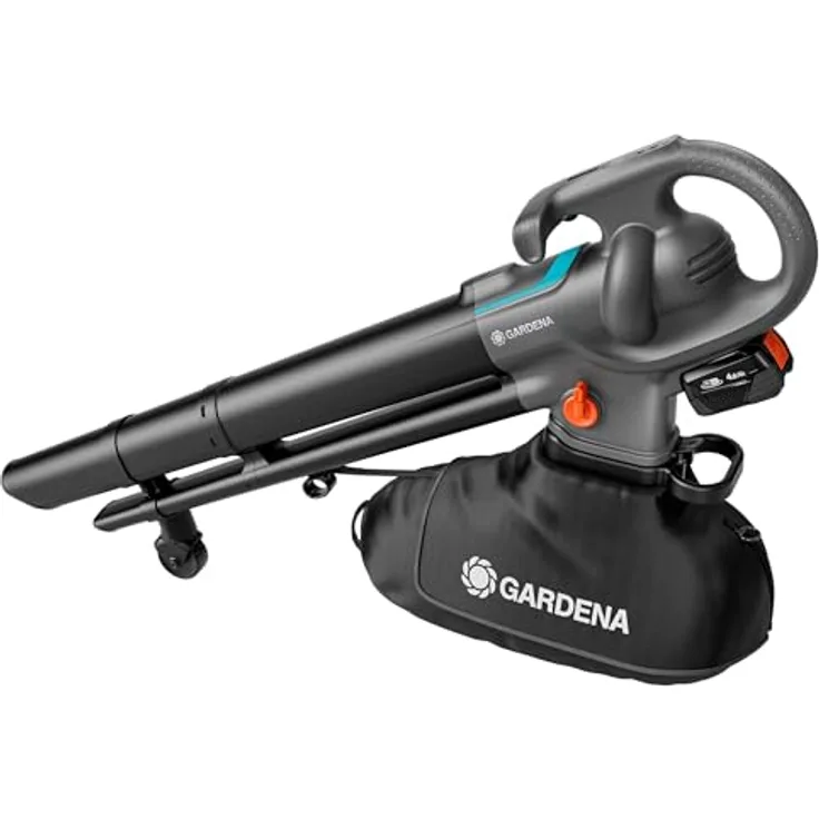 Gardena PowerJetCollect Solo, Akku-Laubsauger/-bläser 18,0 V, Metallrotor, 360-Grad-Rad, 30,0 l Behältervolumen