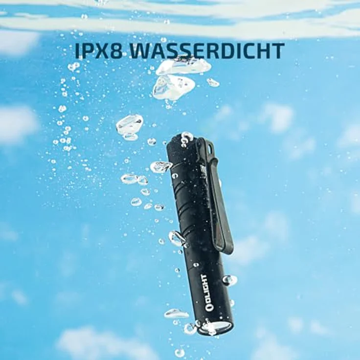 OLIGHT I3T 2 Mini Taschenlampe, 200 Lumen, beidseitiger Taschenclip, schockresistent und wasserdicht IPX8 – Bild 4