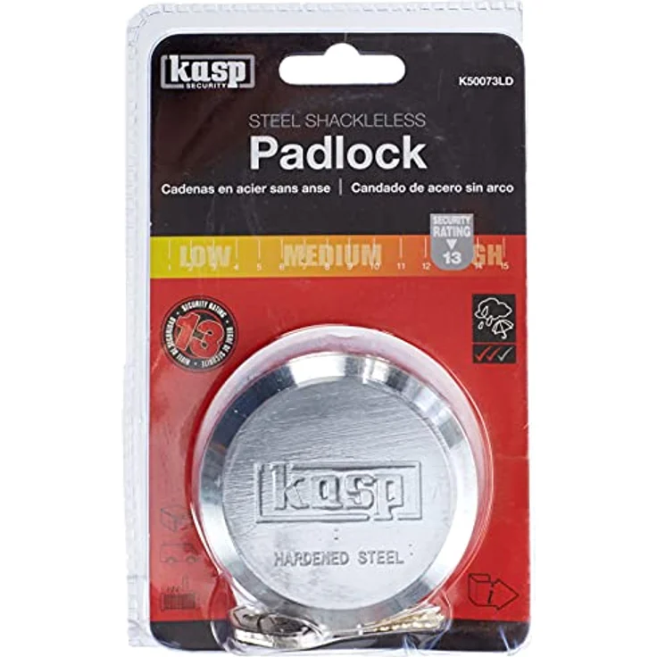 Kasp K50073LD Stahlschloss, bügellos, 73 mm (B) – Bild 5