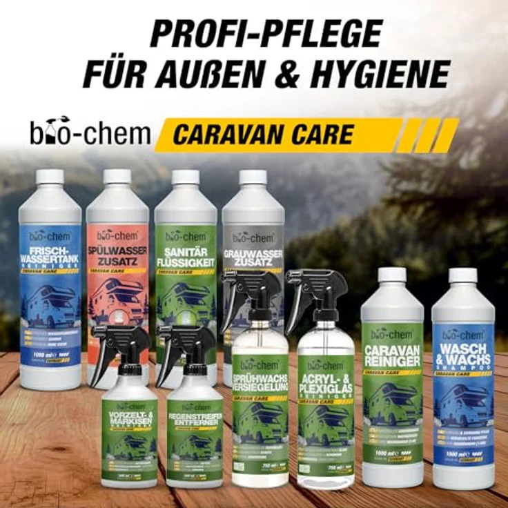 bio-chem bio-chem Caravan- & Wohnmobilreiniger 1L Konzentrat, extra stark Auto-Reinigungsmittel, entfernt Regenstreifen, Baumharz & Insektenrückstände – Bild 9