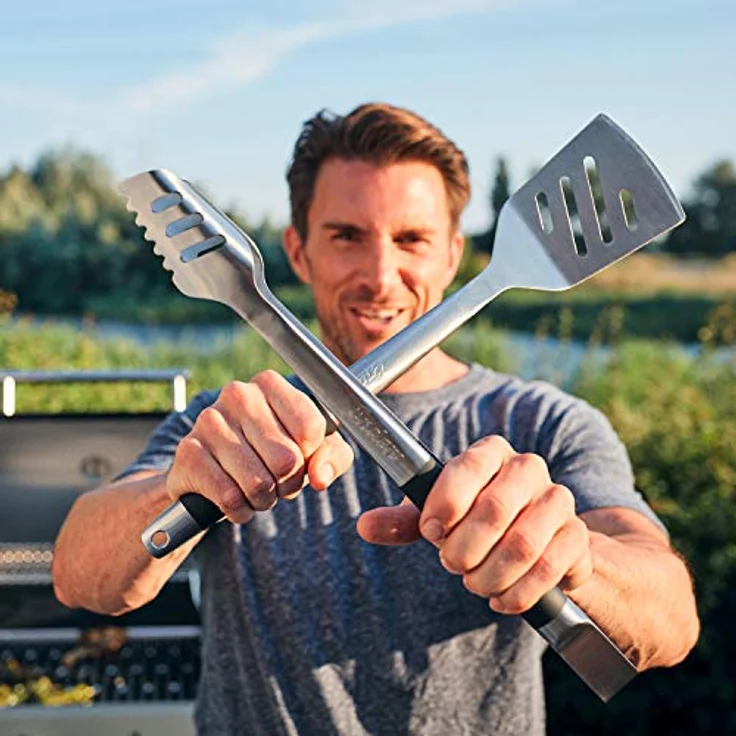 Enders Grillbesteckset Grillwerkzeug, Edelstahl, schwarz – Bild 6