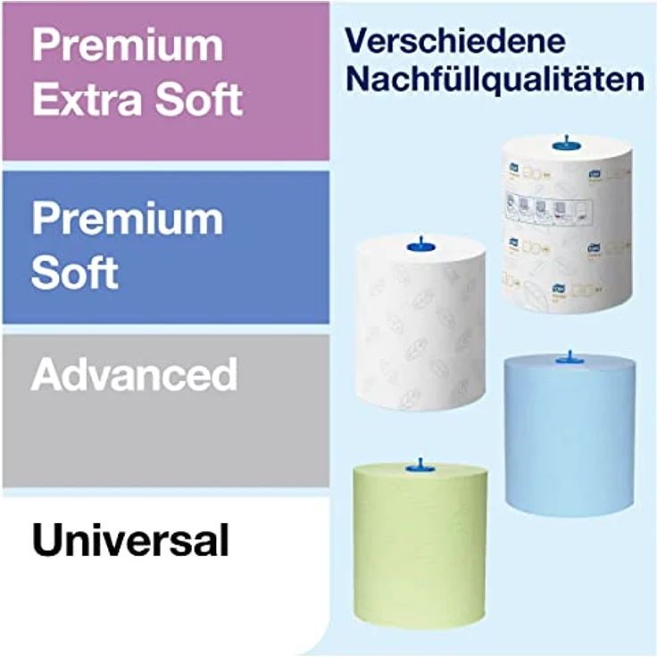 Tork Matic Sensorspender für Rollenhandtücher H1, berührungsfreies Händetrocknen, verstellbare Handtuchlänge, Elevation Design, Kunststoff – Bild 3