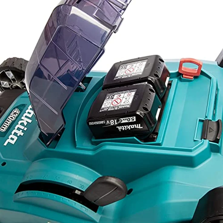 Makita Akku-Rasenmäher DLM432CT2 (2x5.0Ah) Mulchfunktion Doppelladegerät – Bild 2