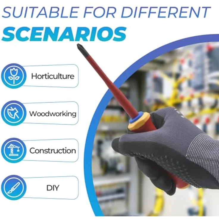Mustbau Arbeitshandschuhe Schwarz, Nitril-beschichtet mit Touchscreen-Funktion, Größe XL, 6 Paare, ideal für Mechaniker, Gartenarbeit und Bauarbeiten – Bild 4